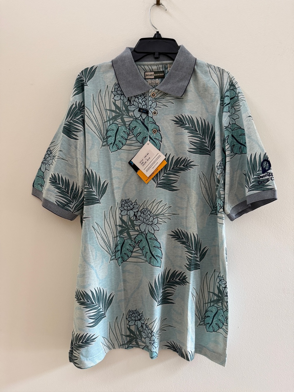 SKINS Gameday Outrigger Canoe Club Polo Golf Shirt Shirt Size Large